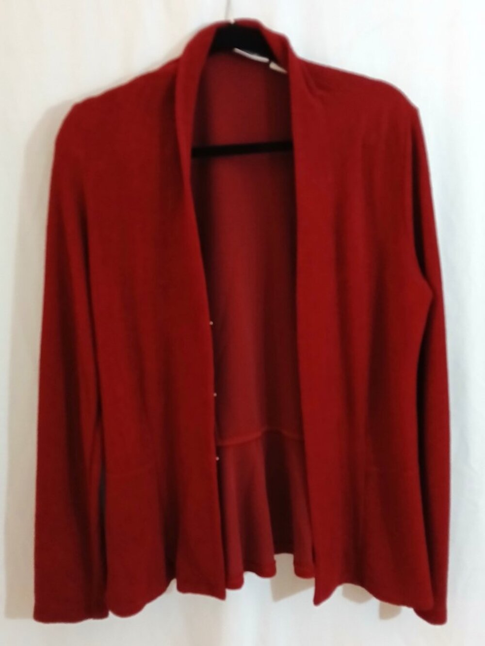 Chicos Travelers Cardigan Jacket Red Size 2